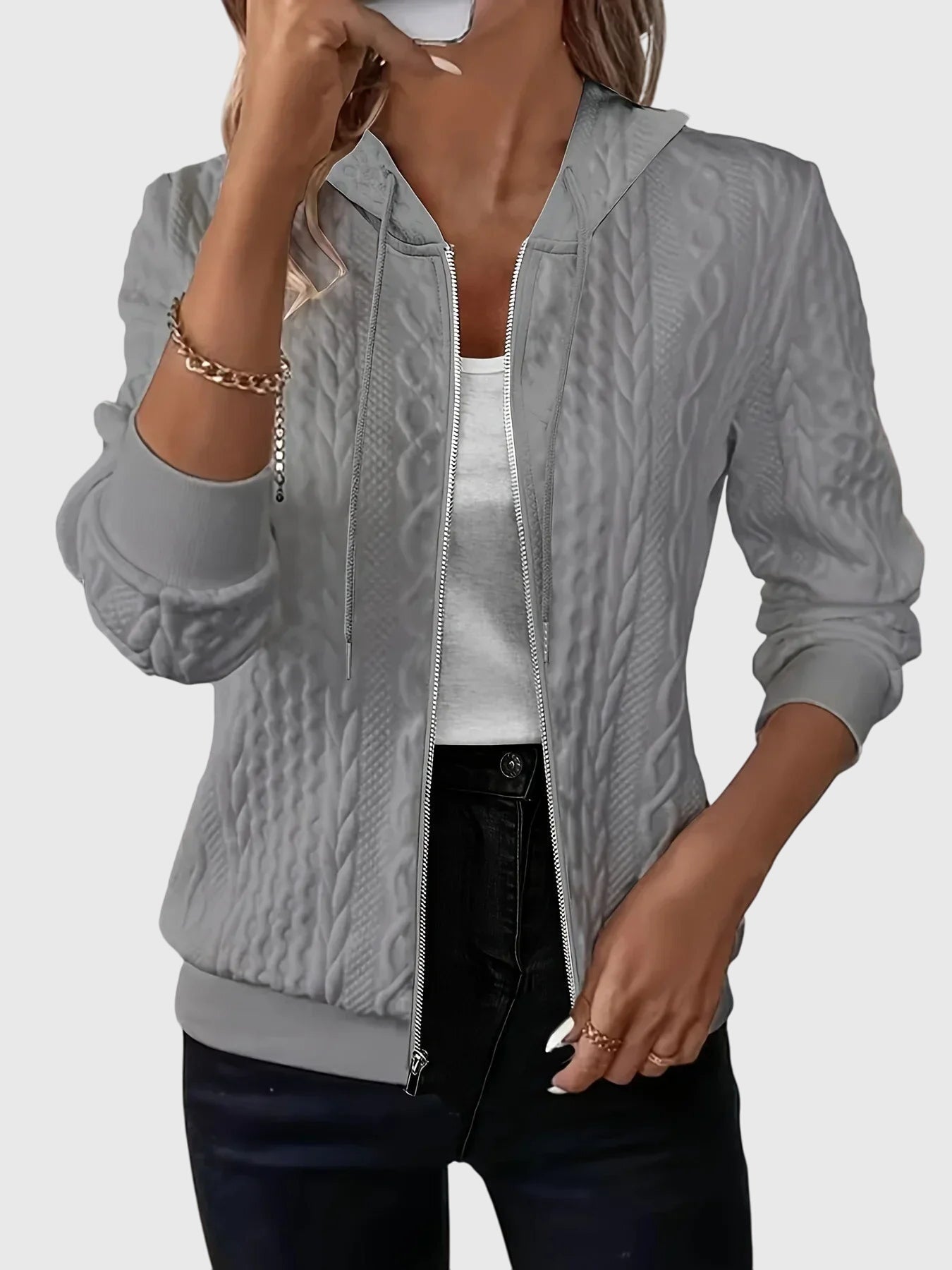 Lena | Hoodie with zipper