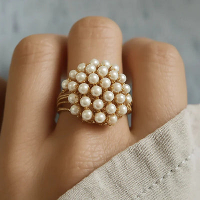 Bush | Inlaid Pearls Ring