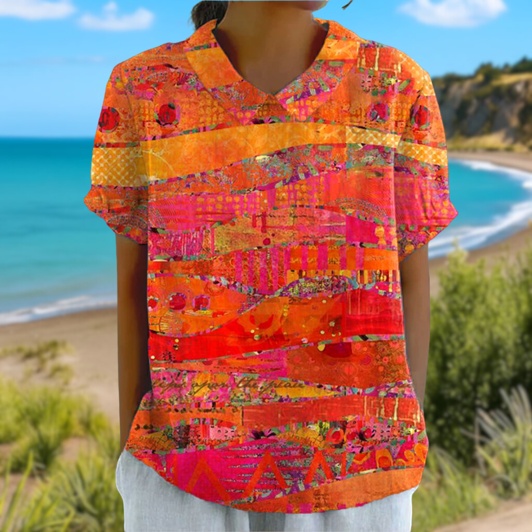 Isla | Abstract Print Shirt
