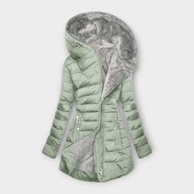 Lina | Long Insulated Jacket with Elegant Hood