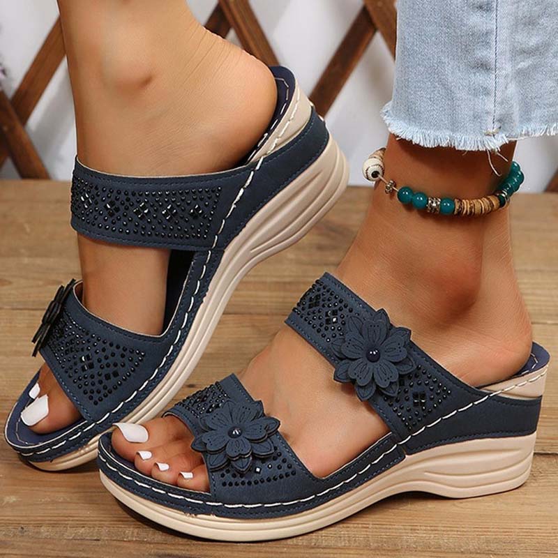 Vintage wedge sandals