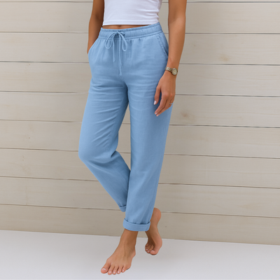Anne | Premium Breathable Linen Stretch Trousers