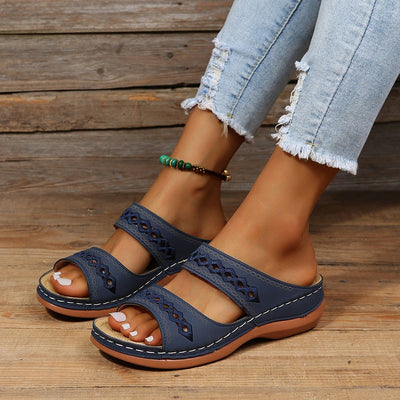 Retro Orthopedic Leather Sandals