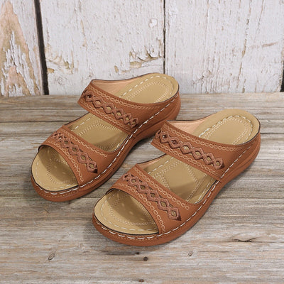Retro Orthopedic Leather Sandals