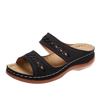 Retro Orthopedic Leather Sandals