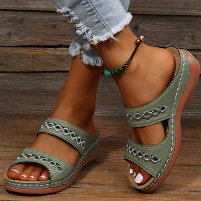 Retro Orthopedic Leather Sandals