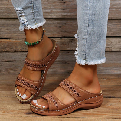 Retro Orthopedic Leather Sandals