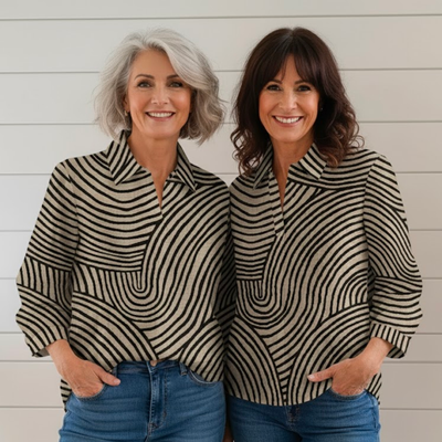 Lovette | Wave Lines Blouse