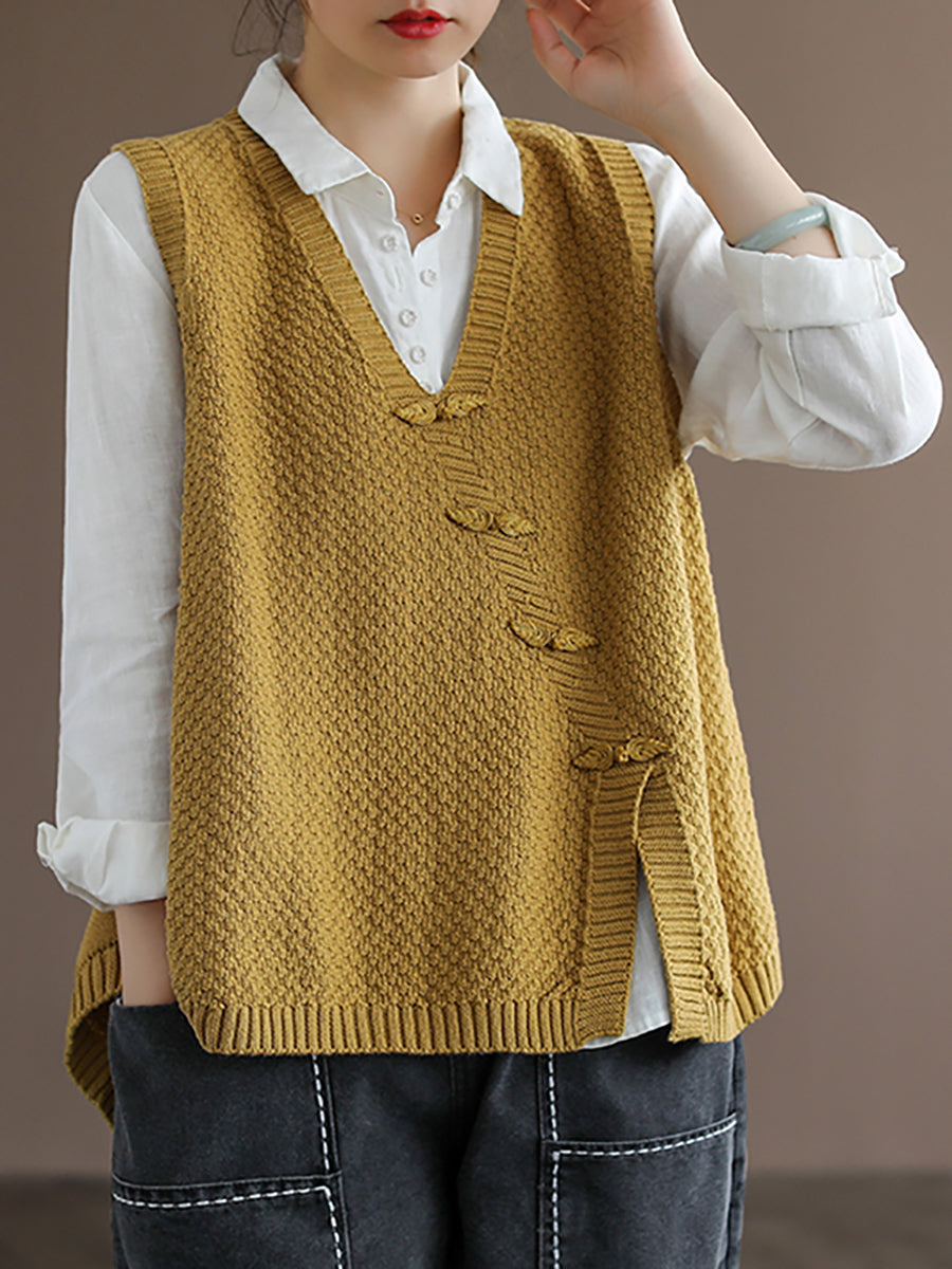 Plus Size Women's Button Knit Cardigan Sweater