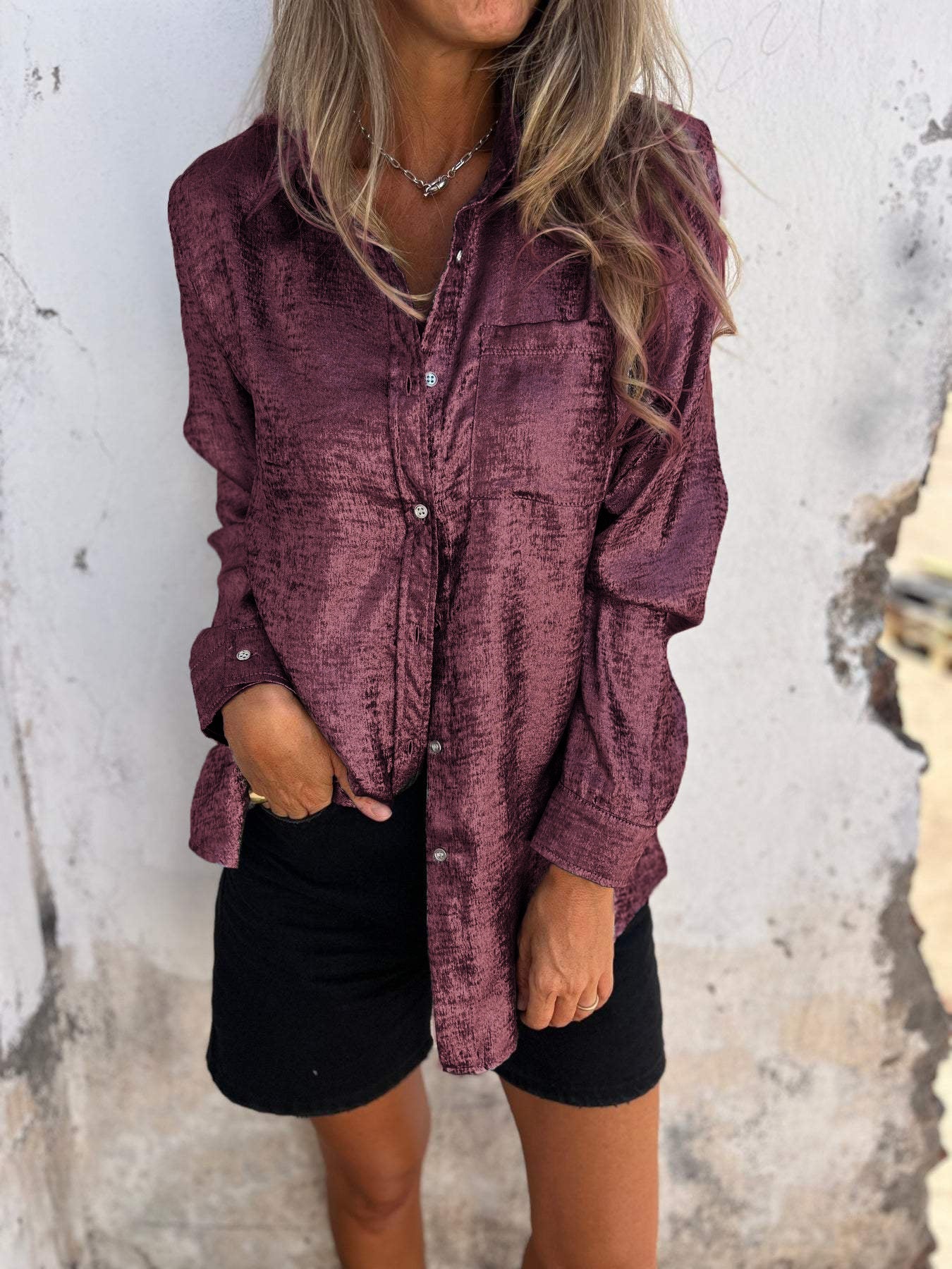 Louella | Chic Shimmer Shirt