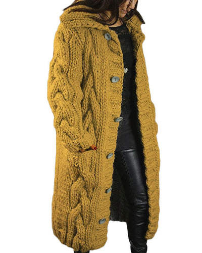 Elena Chunky Longline Knit Cardigan