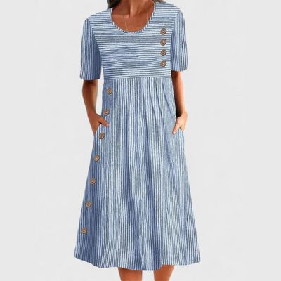 Wanda™ | Striped Midi Dress