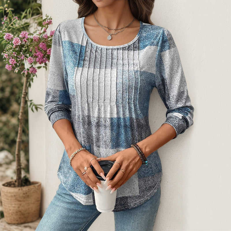 Vintage Plaid Shirt with Long Sleeves