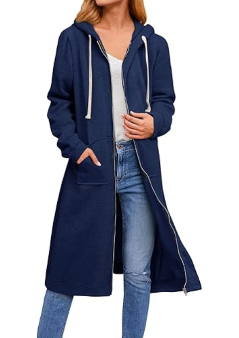 Grace Longline Zip Hoodie