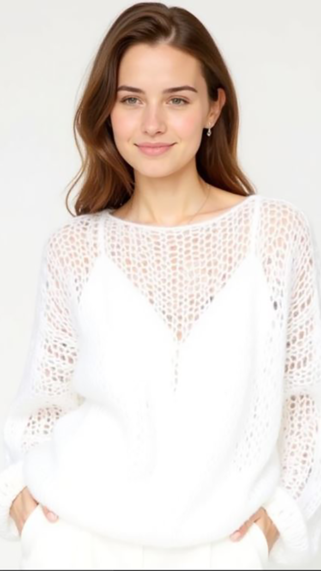 Gwyneth | Mesh Knitted Pullover
