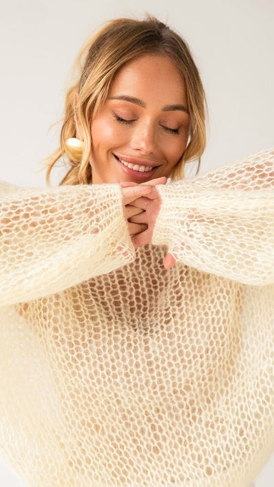 Gwyneth | Mesh Knitted Pullover