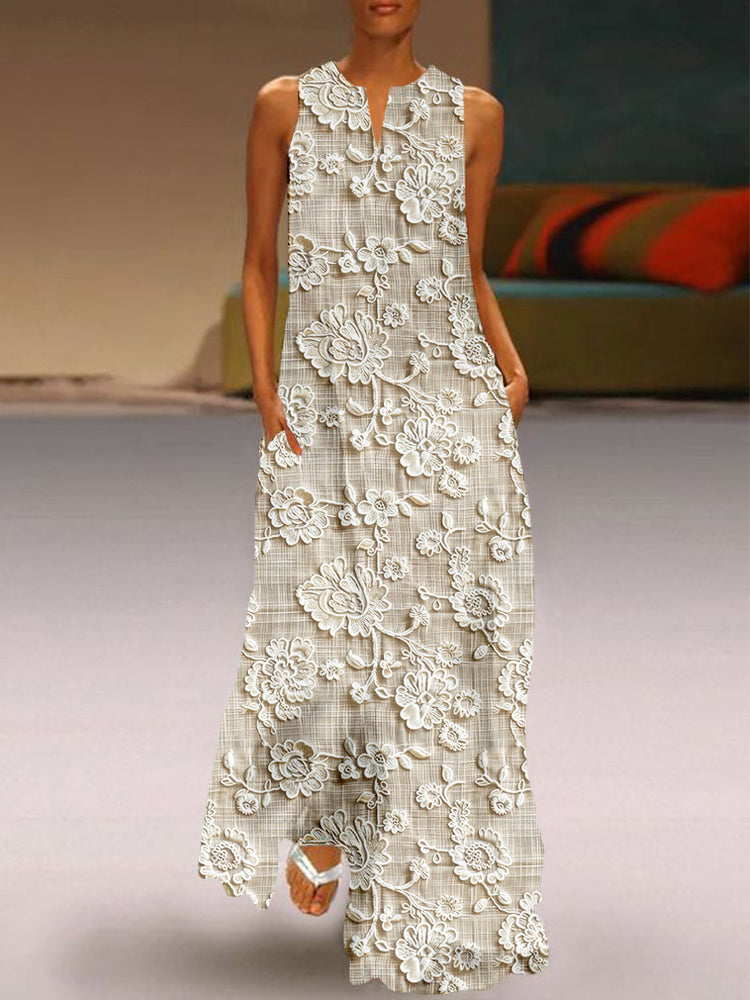 Lily™ | Lace Printed Dress