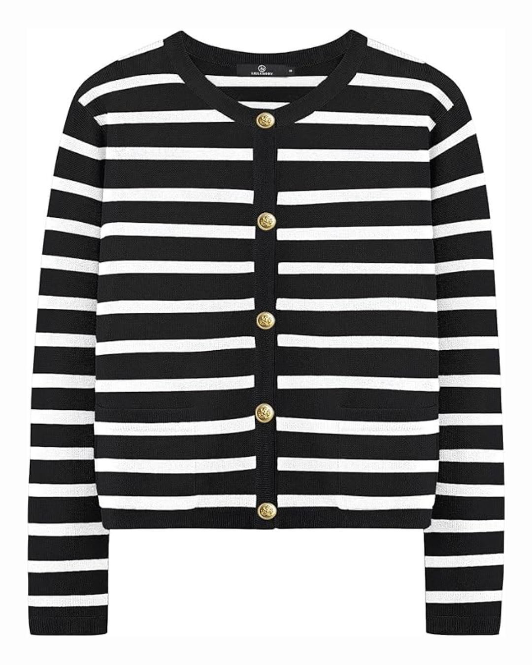 Victoria Striped Button Up Cardigan