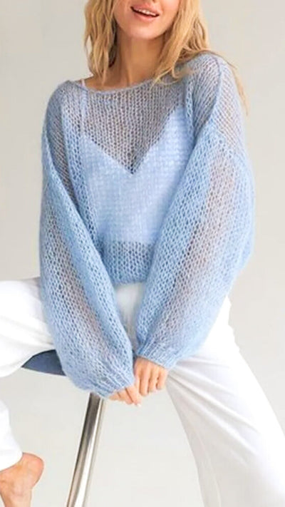 Gwyneth | Mesh Knitted Pullover
