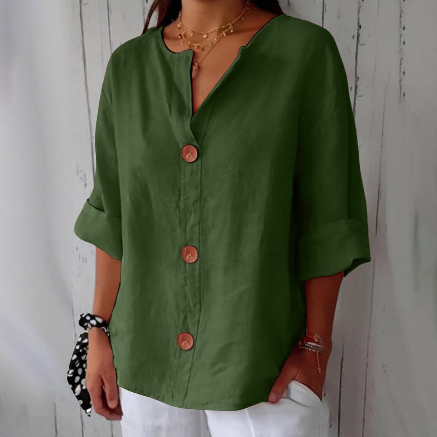 Karin | Timeless Linen Blouse