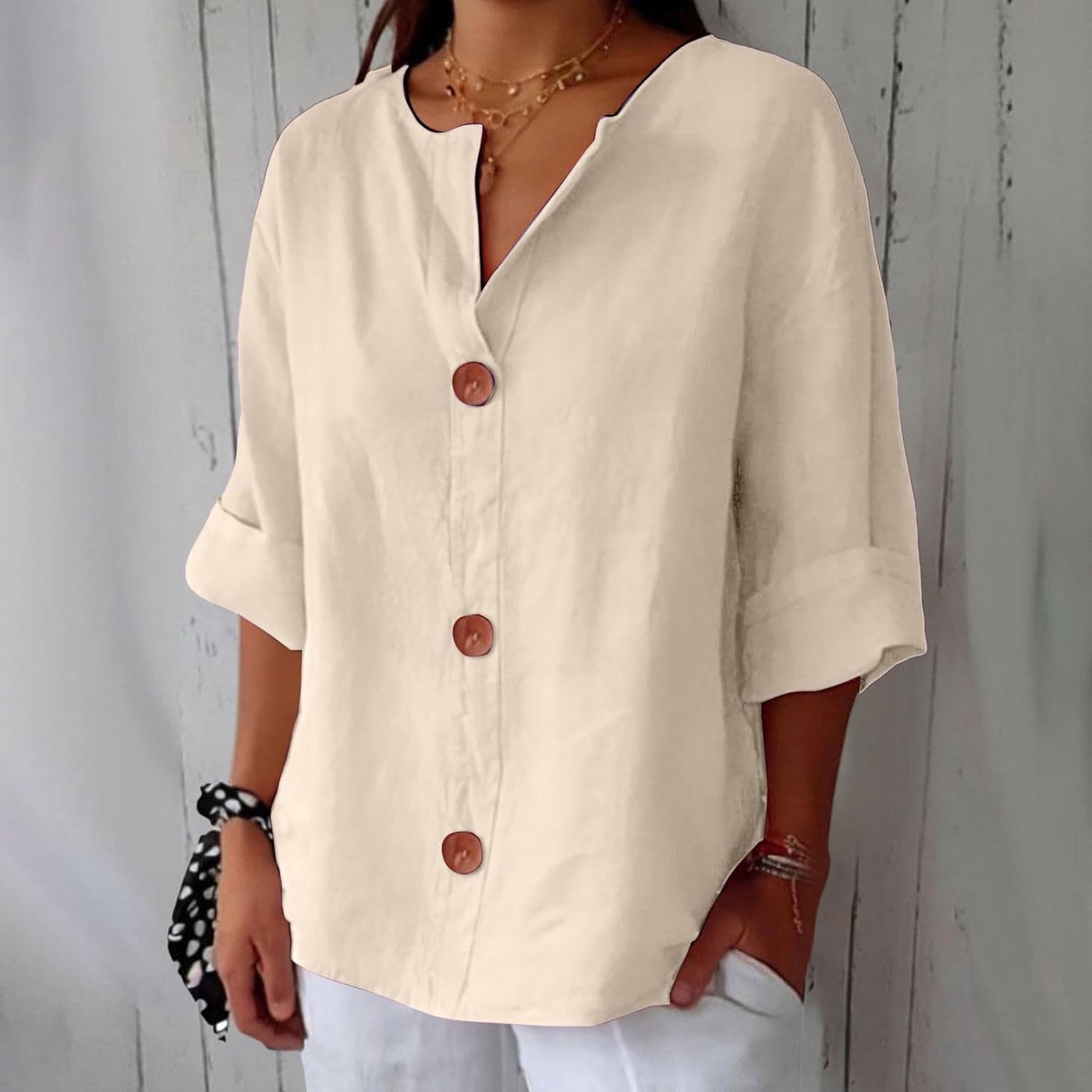 Karin | Timeless Linen Blouse