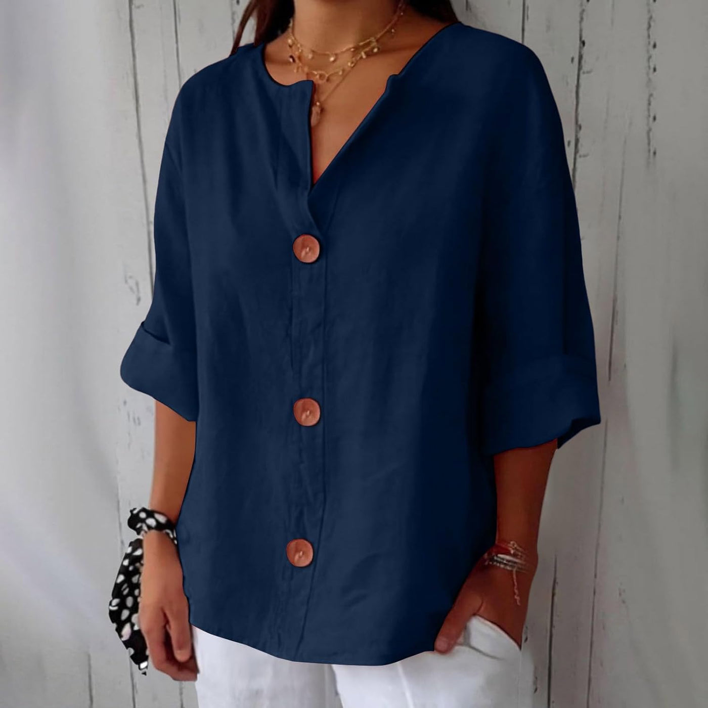 Karin | Timeless Linen Blouse
