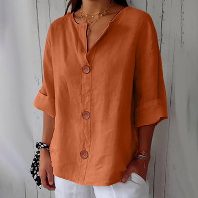 Karin | Timeless Linen Blouse