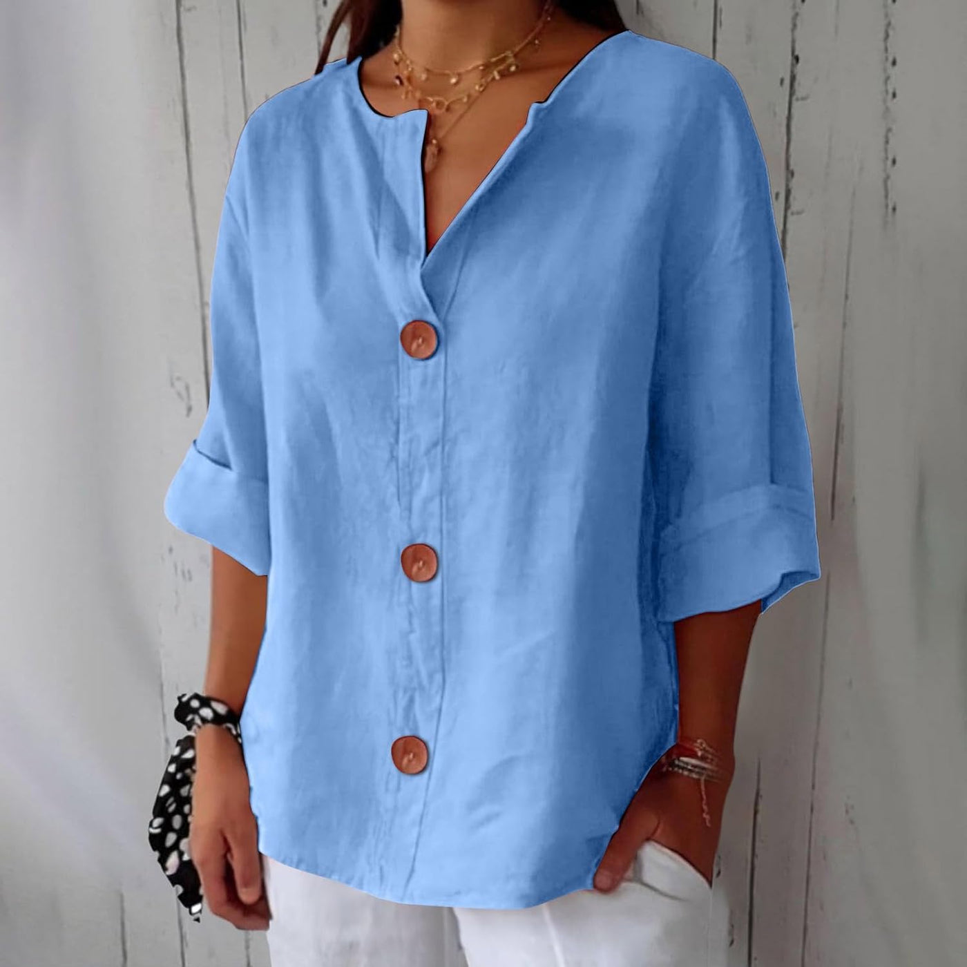 Karin | Timeless Linen Blouse