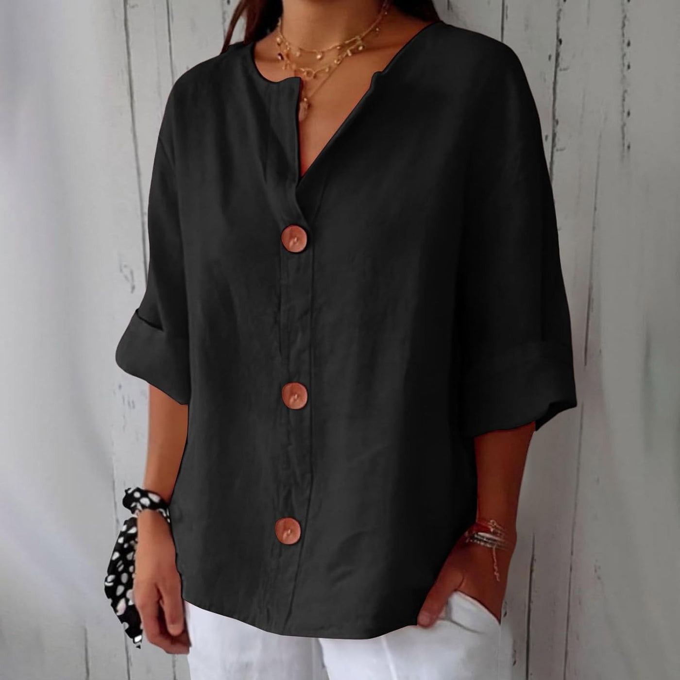 Karin | Timeless Linen Blouse