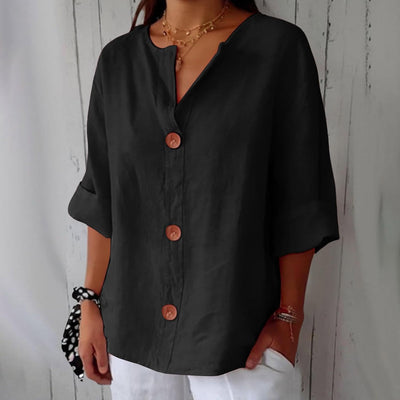 Karin | Timeless Linen Blouse