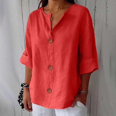 Karin | Timeless Linen Blouse