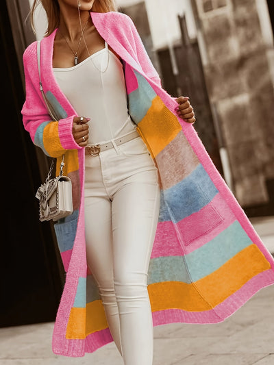 Alros | Pastel Striped Knit Cardigan