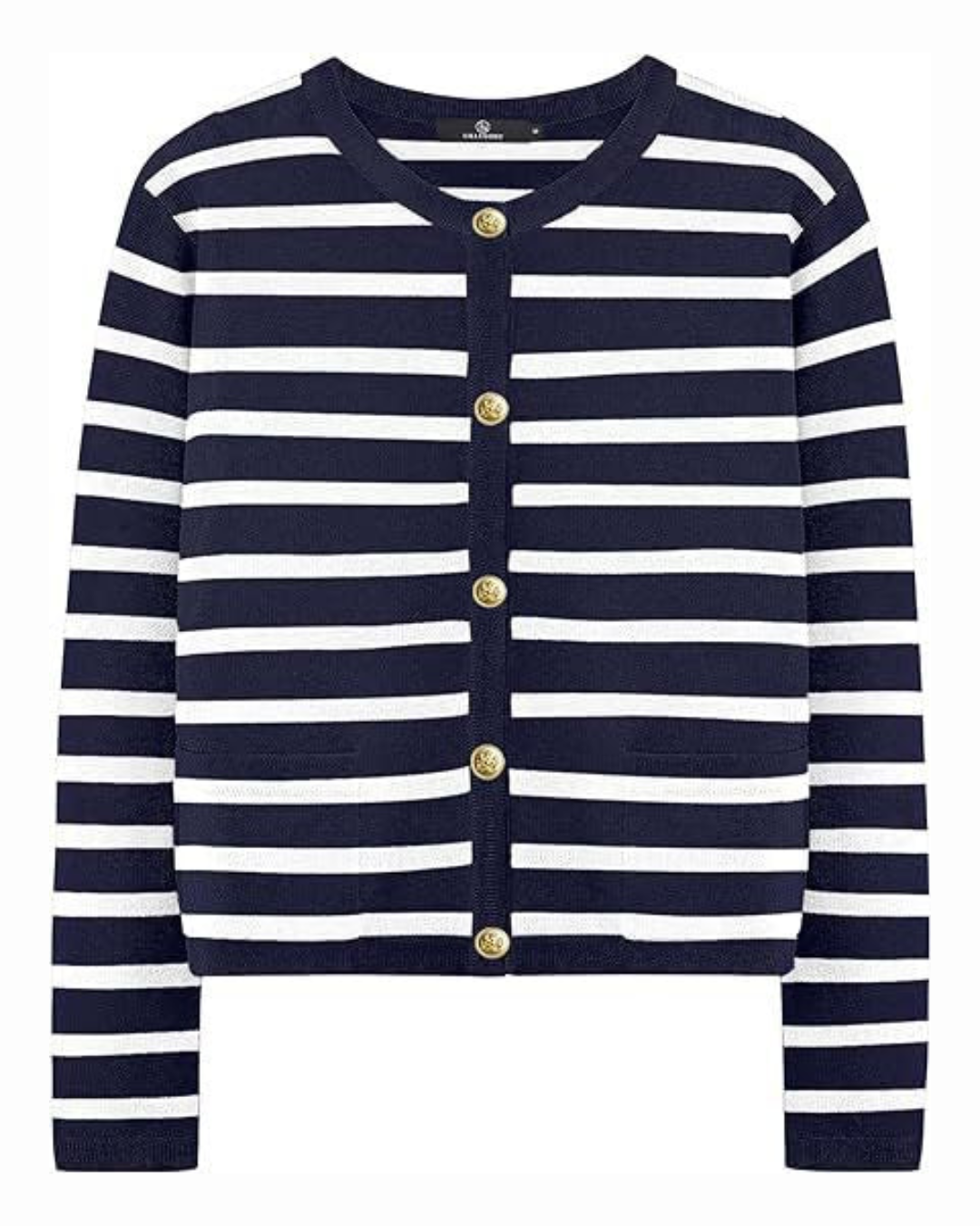 Victoria Striped Button Up Cardigan