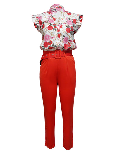 Rainie | Stylish Ruffle-Sleeve Set