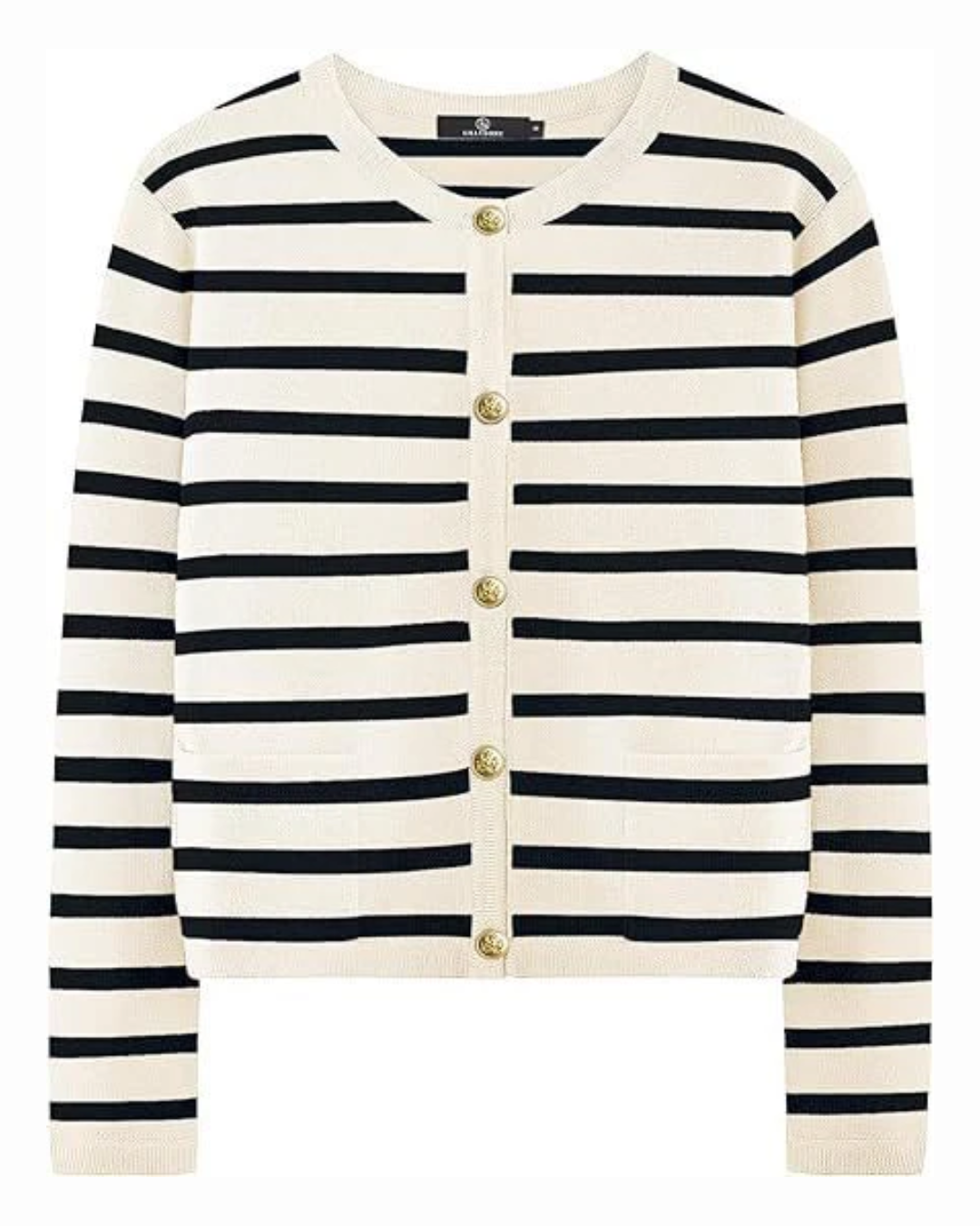 Victoria Striped Button Up Cardigan