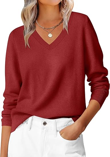 Rose V-Neck Jumper
