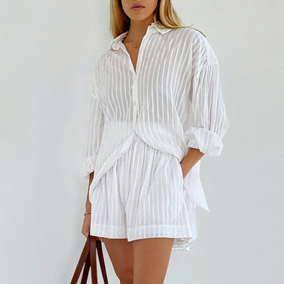 Yselia | Breezy Button-Up and Shorts Set