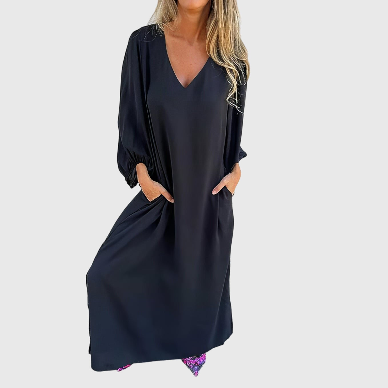 Carol™ | Long Boho Dress with Pockets