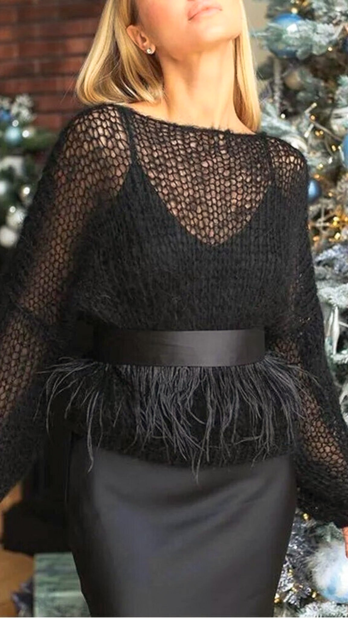 Gwyneth | Mesh Knitted Pullover