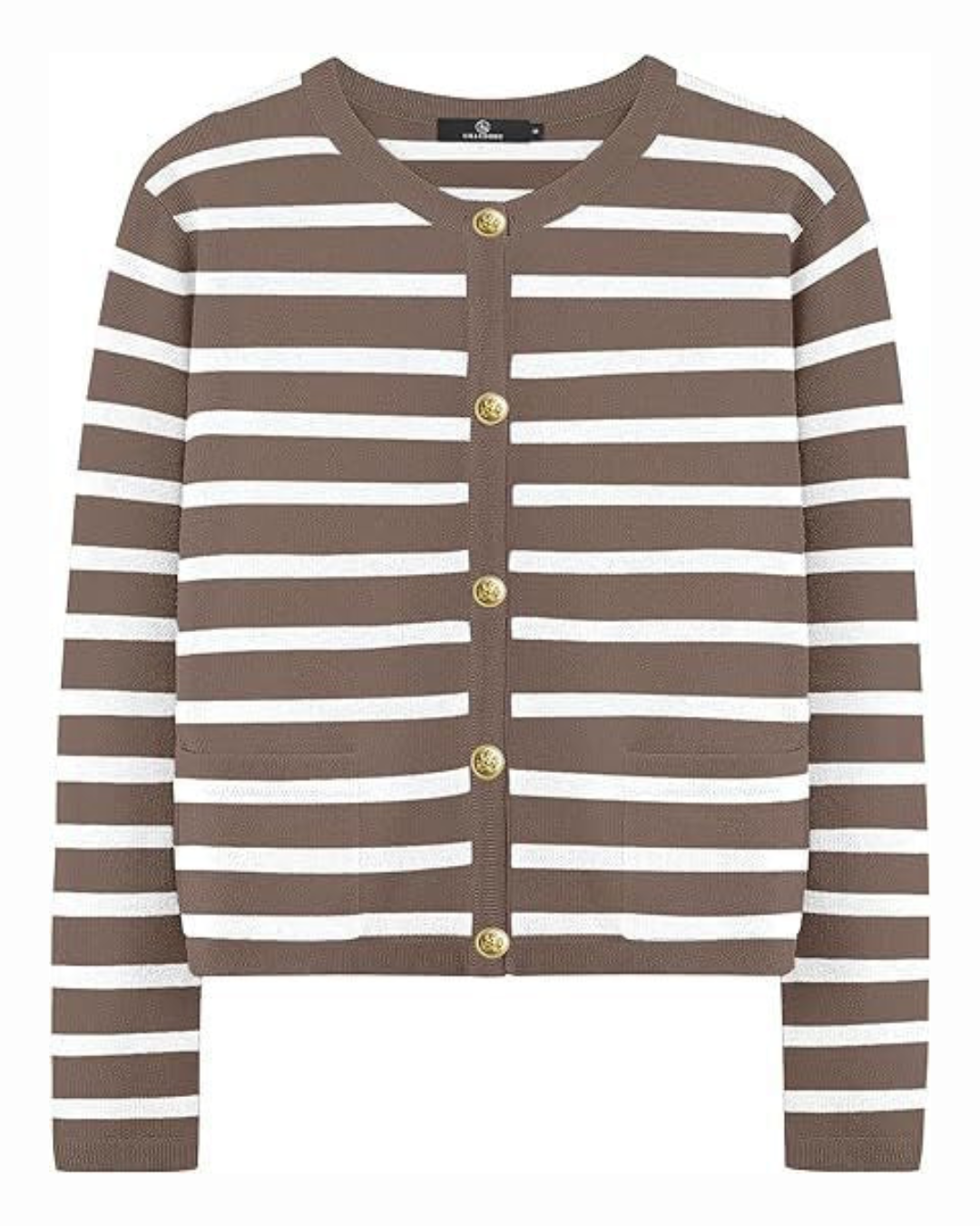 Victoria Striped Button Up Cardigan