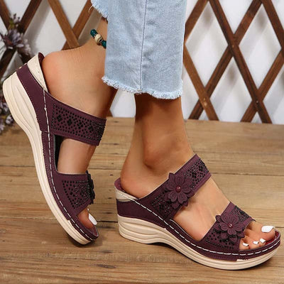 Vintage wedge sandals