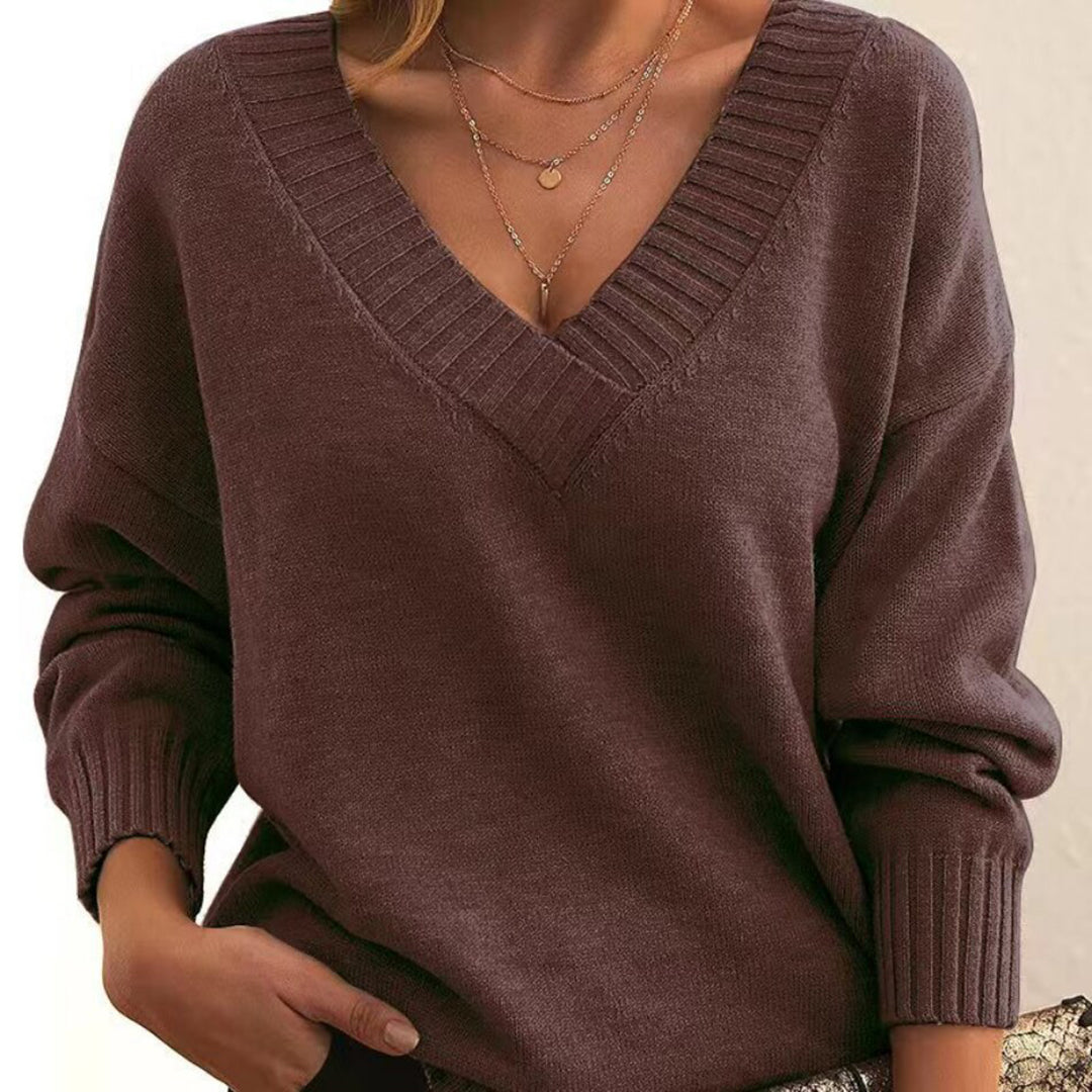 The Marjorie Sweater™  | Elegant V-Neck