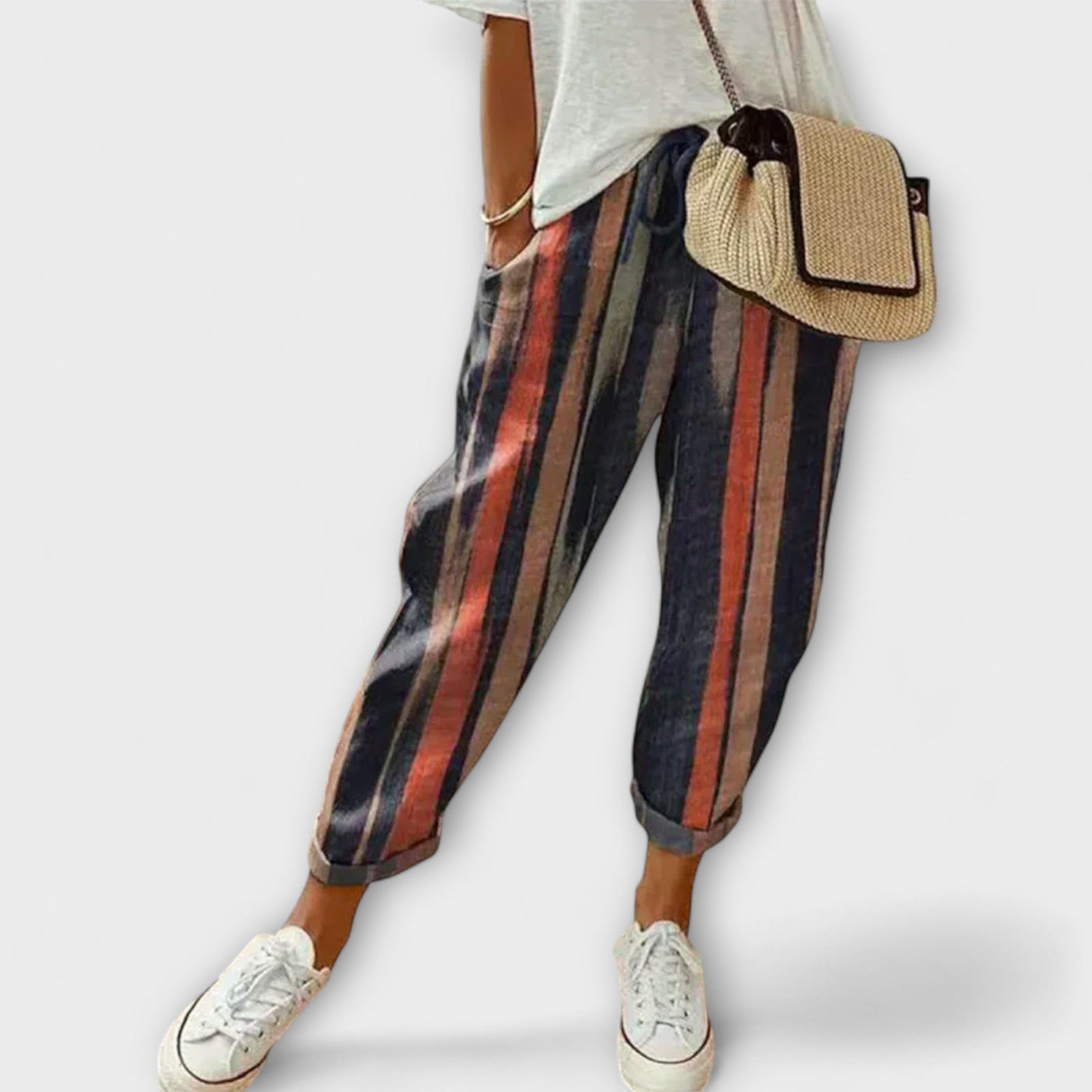 Barbara | Comfortable Cotton-Linen Trousers