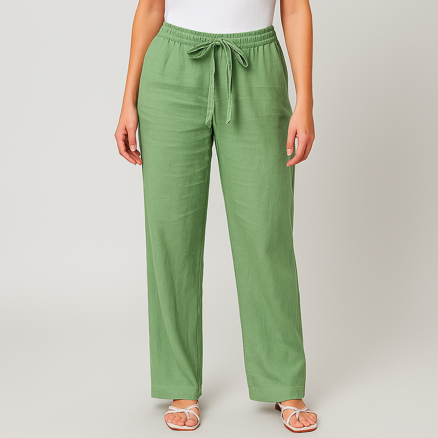 Gwyneth | Elegant Tie Waist Linen Pants