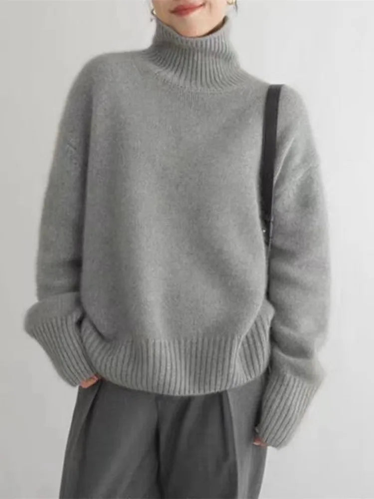 Monika | High Neck Cashmere Jumper