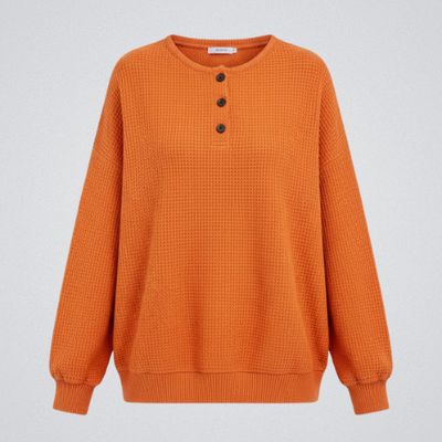 Anne | Cozy Waffle Knit Henley
