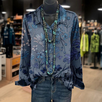 Casual Floral Print Blouse