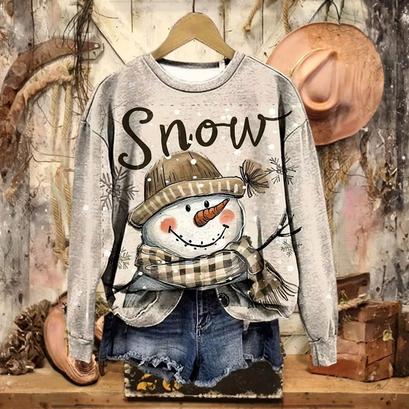 Vintage Snowman Sweatshirt