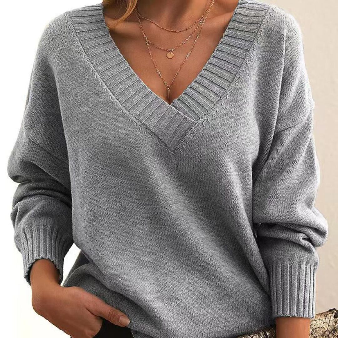 The Marjorie Sweater™  | Elegant V-Neck