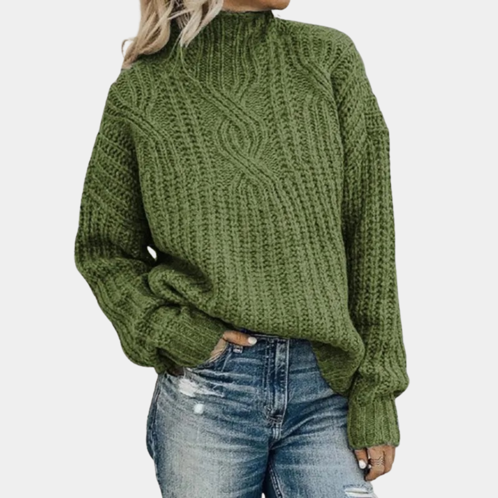 The Harriet Sweater™ | Forest Cable